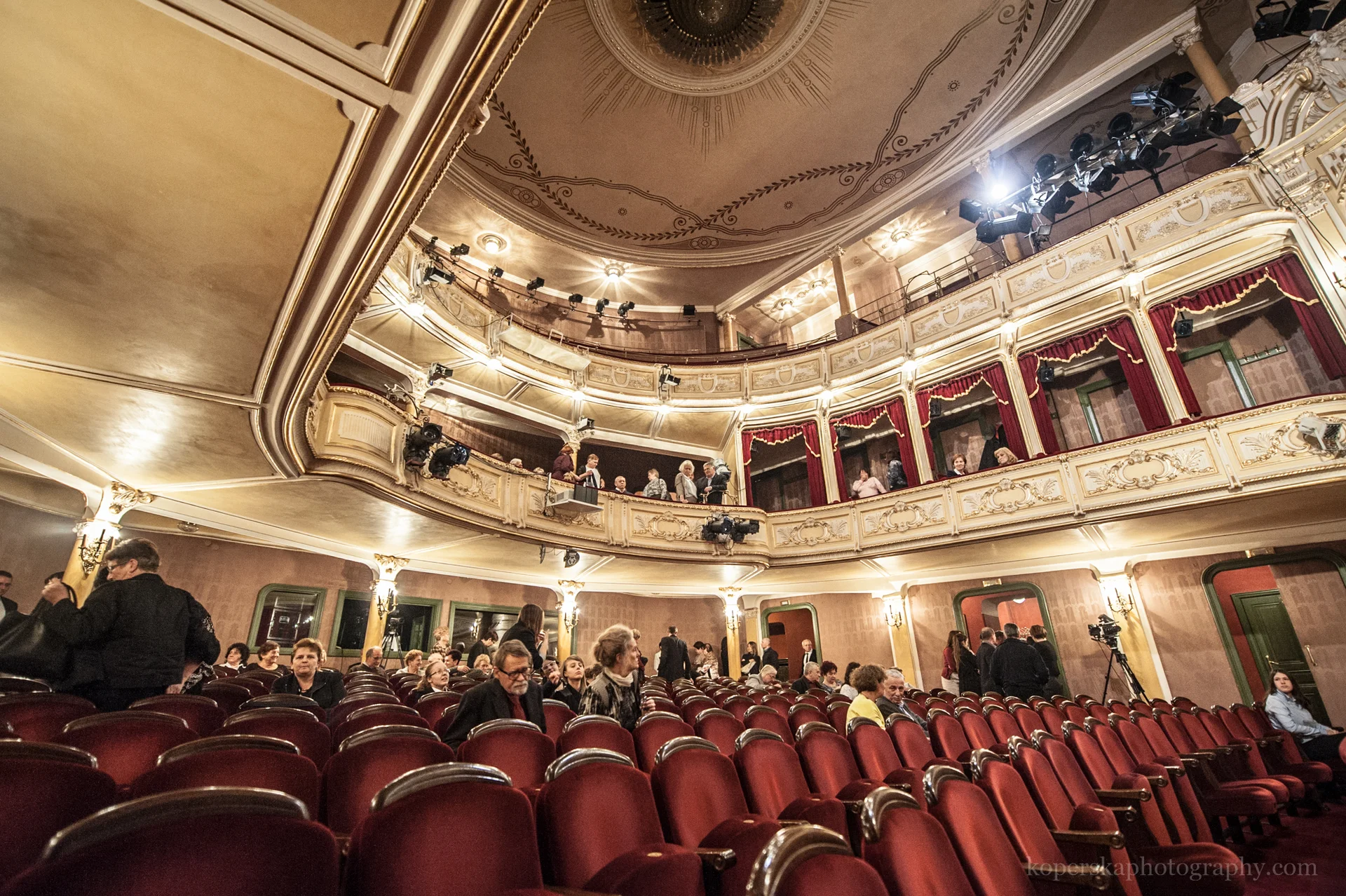 Wnętrze Teatru Polskiego - widownia