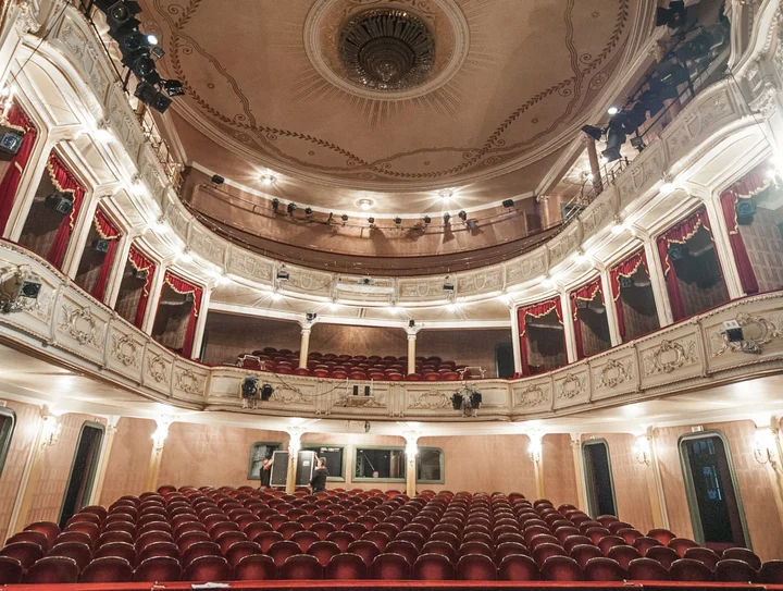 Widownia Teatru Polskiego w Bielsku-Białej.